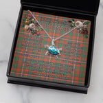 Sea Turtle Necklace To My Beautiful Soulmate Necklace In Your Eyes I Have Found My Home Clan MacKinnon Ancient Tartan Blue Turtle Necklace