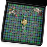 To My Beautiful Soulmate Sunflower Necklace In Your Eyes I Have Found My Home Clan Murray of Atholl Ancient Tartan Jewelry For Girlfriend, Tartan Sunflower Pendant Necklace, Scottish Tartan Jewelry, valentine necklace, necklace girlfriend, necklace for wife, cute necklaces for girlfriend, jewelry for girlfriend, to my soulmate necklace, to my future wife necklace