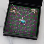 Sea Turtle Necklace To My Beautiful Soulmate Necklace In Your Eyes I Have Found My Home Clan Logan Tartan Blue Turtle Necklace