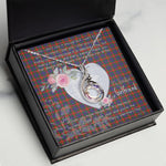 Rising Phoenix Necklace - Valentine Necklace Clan Fraser of Lovat Tartan Gift for Girlfriend, Gift for My Wife Rising Phoenix Necklace