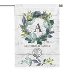 Scotstee Shop - Personal Name Monogram Clan Archibald Tartan Garden Flag Family Name Scottish
