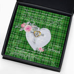 Gift For My Beautiful Girlfriend Necklace Valentine Necklace Clan Blane Tartan Cross Dancing Necklace Scottish Tartan Jewelry