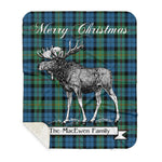 Scotstee Shop Plaid Tartan Blanket With Moose Clan MacEwen Ancient Plaid Blanket, plaid blanket australia,plaid blanket canada,plaid christmas blanket,plaid fleece sherpa blanket,plaid sherpa blanket canada,plaid sherpa blanket lipstick,plaid sherpa blanket pink,plaid sherpa blanket queen