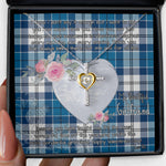 Gift For My Beautiful Girlfriend Necklace Valentine Necklace Clan Roberton Tartan Cross Dancing Necklace Scottish Tartan Jewelry