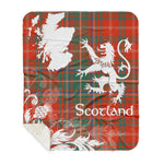 Sherpa Blanket - Tartan Blanket Thistle and Lion Scottish Clan MacDougall Ancient Plaid Blanket, plaid sherpa blanket queen,purple sherpa blanket,queen sherpa blanket,queen size sherpa blanket,red sherpa blanket,scottish tartan blankets,sherpa blanket,sherpa christmas blanket
