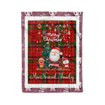 Personalized Gift Tartan Plaid Blanket Clan MacNeacail With Funny Santa Snowman Reindeer Merry Christmas Fleece Blanket, Home Living Room, Plaid Blanket, Tartan Blanket, Scottish Blanket, Buffalo fleece blanket, Christmas Blanket