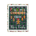 Personalized Gift Tartan Plaid Blanket Clan Byres With Christmas Cookie Baking Crew Christmas Gift Blanket, Plaid Blanket, Christmas Fleece Blanket, Christmas Blanket, Tartan Blanket, Scottish Blanket, Scotland Blanket, Family Name Blanket, Custom Blanket, Personalized Blanket