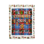 Personalized Gift Tartan Plaid Blanket Clan Pentland With Christmas Cookie Baking Crew Christmas Gift Blanket, Plaid Blanket, Christmas Fleece Blanket, Christmas Blanket, Tartan Blanket, Scottish Blanket, Scotland Blanket, Family Name Blanket, Custom Blanket, Personalized Blanket