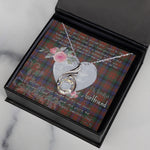 Rising Phoenix Necklace - Valentine Necklace Clan MacDuff Hunting Modern Tartan Gift for Girlfriend, Gift for My Wife Rising Phoenix Necklace