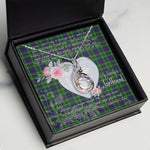 Rising Phoenix Necklace - Valentine Necklace Clan Duncan Tartan Gift for Girlfriend, Gift for My Wife Rising Phoenix Necklace
