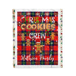 Personalized Gift Tartan Plaid Blanket Clan Ruthven With Christmas Cookie Baking Crew Christmas Gift Blanket, Plaid Blanket, Christmas Fleece Blanket, Christmas Blanket, Tartan Blanket, Scottish Blanket, Scotland Blanket, Family Name Blanket, Custom Blanket, Personalized Blanket