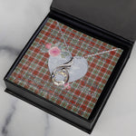 Rising Phoenix Necklace - Valentine Necklace Clan MacAlister Dress Tartan Gift for Girlfriend, Gift for My Wife Rising Phoenix Necklace