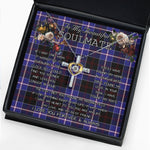 To My Beautiful Soulmate Necklace In Your Eyes I Have Found My Home Clan Dunlop Modern Tartan Cross Dancing Necklace