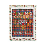 Personalized Gift Tartan Plaid Blanket Clan MacDuff Ancient With Christmas Cookie Baking Crew Christmas Gift Blanket, Plaid Blanket, Christmas Fleece Blanket, Christmas Blanket, Tartan Blanket, Scottish Blanket, Scotland Blanket, Family Name Blanket, Custom Blanket, Personalized Blanket