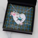 Sea Turtle Necklace Gift for My Beautiful Girlfriend Valentines Necklace Clan Fletcher of Dunan Tartan Blue Turtle Necklace