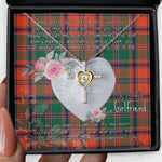 Gift For My Beautiful Girlfriend Necklace Valentine Necklace Clan Stewart of Appin Ancient Tartan Cross Dancing Necklace Scottish Tartan Jewelry