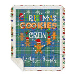 Personalized Gift Tartan Plaid Blanket Clan MacIntyre Hunting Ancient With Christmas Cookie Baking Crew Christmas Gift Sherpa Blanket, tartan sherpa blanket,buffalo plaid sherpa blanket,christmas sherpa blanket,Christmas Throw Blanket,green plaid sherpa blanket,green sherpa blanket