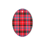 Straiton Tartan Oval Ornaments, Christmas Tree Ornament, Plaid Christmas Ornaments, Ceramic Oval Christmas Tree Decoration, Tartan Oval Ornaments, Christmas Tree Ornament, Plaid Christmas Ornaments, Ceramic Oval Christmas Tree Decoration