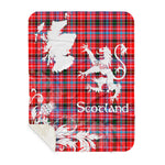 Sherpa Blanket - Tartan Blanket Thistle and Lion Scottish Clan Preston Plaid Blanket, plaid sherpa blanket queen,purple sherpa blanket,queen sherpa blanket,queen size sherpa blanket,red sherpa blanket,scottish tartan blankets,sherpa blanket,sherpa christmas blanket