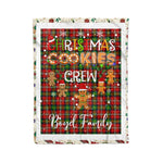 Personalized Gift Tartan Plaid Blanket Clan Boyd With Christmas Cookie Baking Crew Christmas Gift Blanket, Plaid Blanket, Christmas Fleece Blanket, Christmas Blanket, Tartan Blanket, Scottish Blanket, Scotland Blanket, Family Name Blanket, Custom Blanket, Personalized Blanket