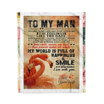 Scotstee Shop - Personalized Gift Husband To My Awesome Husband Gift Fleece Blanket