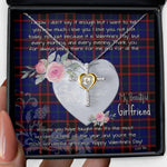 Gift For My Beautiful Girlfriend Necklace Valentine Necklace Clan Wedderburn Tartan Cross Dancing Necklace Scottish Tartan Jewelry