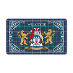 Doormat - Tartan Door Mat The Family Douglas Welcome Mat, Plaid Doormat Scottish