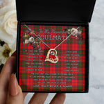 To My Beautiful Soulmate Necklace In Your Eyes I Have Found My Home Clan Grant Modern Tartan Forever Love Necklace
