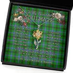 To My Beautiful Soulmate Sunflower Necklace In Your Eyes I Have Found My Home Clan Henderson Ancient Tartan Jewelry For Girlfriend, Tartan Sunflower Pendant Necklace, Scottish Tartan Jewelry, valentine necklace, necklace girlfriend, necklace for wife, cute necklaces for girlfriend, jewelry for girlfriend, to my soulmate necklace, to my future wife necklace