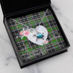 Sea Turtle Necklace Gift for My Beautiful Girlfriend Valentines Necklace Clan Webster Tartan Blue Turtle Necklace