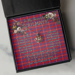 To My Beautiful Soulmate Necklace In Your Eyes I Have Found My Home Clan Hamilton Modern Tartan Crown Pendant Necklace