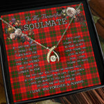 To My Beautiful Soulmate Necklace In Your Eyes I Have Found My Home Clan Cairns Tartan Wishbone Dancing Necklace