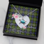 Sea Turtle Necklace Gift for My Beautiful Girlfriend Valentines Necklace Clan Ferguson Tartan Blue Turtle Necklace