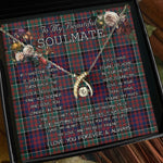 To My Beautiful Soulmate Necklace In Your Eyes I Have Found My Home Clan Macdonald Tartan Wishbone Dancing Necklace