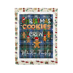 Personalized Gift Tartan Plaid Blanket Clan MacRae Hunting Ancient With Christmas Cookie Baking Crew Christmas Gift Blanket, Plaid Blanket, Christmas Fleece Blanket, Christmas Blanket, Tartan Blanket, Scottish Blanket, Scotland Blanket, Family Name Blanket, Custom Blanket, Personalized Blanket