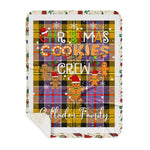 Personalized Gift Tartan Plaid Blanket Clan Culloden With Christmas Cookie Baking Crew Christmas Gift Sherpa Blanket, tartan sherpa blanket,buffalo plaid sherpa blanket,christmas sherpa blanket,Christmas Throw Blanket,green plaid sherpa blanket,green sherpa blanket