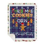 Personalized Gift Tartan Plaid Blanket Clan MacCormick With Christmas Cookie Baking Crew Christmas Gift Sherpa Blanket, tartan sherpa blanket,buffalo plaid sherpa blanket,christmas sherpa blanket,Christmas Throw Blanket,green plaid sherpa blanket,green sherpa blanket
