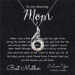 To My Mom Necklace, To My Beautiful Mom Necklace, Mother's Day Gift For Mom From Son, Thank You Mom