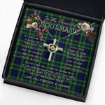 To My Beautiful Soulmate Necklace In Your Eyes I Have Found My Home Clan MacNeill Of Colonsay Hunting Tartan Cross Dancing Necklace