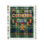 Personalized Gift Tartan Plaid Blanket Clan Tweedside With Christmas Cookie Baking Crew Christmas Gift Blanket, Plaid Blanket, Christmas Fleece Blanket, Christmas Blanket, Tartan Blanket, Scottish Blanket, Scotland Blanket, Family Name Blanket, Custom Blanket, Personalized Blanket