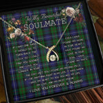 To My Beautiful Soulmate Necklace In Your Eyes I Have Found My Home Clan Donnachaidh Robertson Tartan Wishbone Dancing Necklace