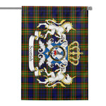 Scotstee Shop - Scotstee Shop Tartan Garden Flag Clelland Tartan Flag Clan Badge With Lion Scottish Tartan House Flag