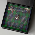 To My Beautiful Soulmate Necklace In Your Eyes I Have Found My Home Clan Stewart Modern Tartan Crown Pendant Necklace