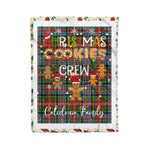 Personalized Gift Tartan Plaid Blanket Clan Caledonia With Christmas Cookie Baking Crew Christmas Gift Blanket, Plaid Blanket, Christmas Fleece Blanket, Christmas Blanket, Tartan Blanket, Scottish Blanket, Scotland Blanket, Family Name Blanket, Custom Blanket, Personalized Blanket