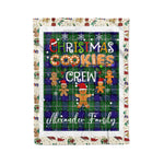 Personalized Gift Tartan Plaid Blanket Clan Alexander With Christmas Cookie Baking Crew Christmas Gift Blanket, Plaid Blanket, Christmas Fleece Blanket, Christmas Blanket, Tartan Blanket, Scottish Blanket, Scotland Blanket, Family Name Blanket, Custom Blanket, Personalized Blanket
