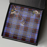 To My Beautiful Soulmate Necklace In Your Eyes I Have Found My Home Clan Rutherford Tartan Crown Pendant Necklace