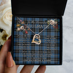 To My Beautiful Soulmate Necklace In Your Eyes I Have Found My Home Clan Clergy Blue Tartan Forever Love Necklace