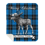 Scotstee Shop Plaid Tartan Blanket With Moose Clan Ramsay Blue Ancient Plaid Blanket, plaid blanket australia,plaid blanket canada,plaid christmas blanket,plaid fleece sherpa blanket,plaid sherpa blanket canada,plaid sherpa blanket lipstick,plaid sherpa blanket pink,plaid sherpa blanket queen