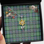 To My Beautiful Soulmate Sunflower Necklace In Your Eyes I Have Found My Home Clan MacThomas Ancient Tartan Jewelry For Girlfriend