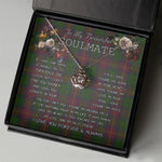 To My Beautiful Soulmate Necklace In Your Eyes I Have Found My Home Clan Cairns Hunting Tartan Crown Pendant Necklace